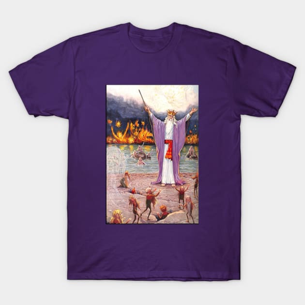 Ceremonial Magician Commands All of the Elemental Creatures T-Shirt by Star Scrunch